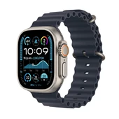 Apple Watch Ultra 2 GPS + Cellular 49mm Natürel Titanyum Kasa ve Lacivert Ocean Kordon Akıllı Saat - 1