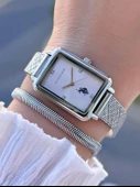 U.S.POLO ASSN Çelik Kordon 5 Atm Suya Dayanıklı Kadın Kol Saati+Bileklik Hediyeli USPA.2083.G01 thumbnail 1