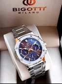 Bigotti Özel Kutulu Nişan Ve Damat Saati 2 Yıl Garantili İç Fonksiyonları Aktif Erkek Kol Saati BX03 thumbnail 6