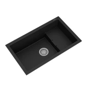 RealStone P017 Patara 1.5 Gözlü Damlalıksız Granit Eviye Siyah - 2