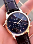 Lee Cooper Deri Kordon İç Fonksiyonları Aktif 5 Atm Suya Dayanıklı Erkek Kol Saati ELC.08186.492 thumbnail 4