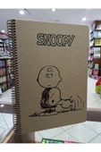 Mynote Snoopy Kraft Sert Kapaklı Defter/a4 100 Yaprak Çizgili - 3
