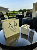 Dice Kayek Zincirli Kordon Köşeli Özel Tasarım 2 Yıl Garantili Kadın Kol Saati+Bileklik AG1383.05 thumbnail 5