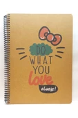 Mynote Hello Kitty Sert Kapak 100 Yaprak Çizgili Defter - 1