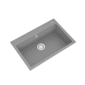 REAL STONE K003 DIDYMA 58 GRANİT EVİYE GRİ 76.5 x 50 Cm Tezgah Üstü thumbnail 2