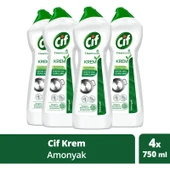Cif Krem Yeni Nesil Yüzey Temizleyici Amonyak 750 ml X4 thumbnail 1