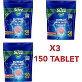 Süzz 150 Adet Bulaşık Makinesi Tableti X3 - 1