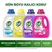 Cif Zemin Temizleyici 1500 ml Beyaz Sabun X1 + Limon Çiçeği X1 + Lotus X1 + Sakura X1 thumbnail 2