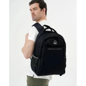 Benetton 3 Bölmeli Okul Sırt Çantası Siyah (20964) thumbnail 2
