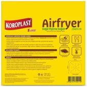 Koroplast Airfryer Doğal Pisirme Kağıdı 20'li 23 x 23 cm x 3 Paket thumbnail 3