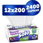 Solo 12'li Çek- Al Kağıt Mendil (1800 Yaprak +600 Yaprak ) thumbnail 1