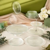 Fecra Loren 14 Parça Servis ve Sunum Seti Natürel - 5