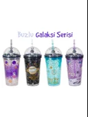PUTI PIPETLI BARDAK 450ml BUZLU GALAXY 4 RENK - 1