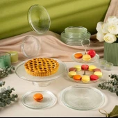 Fecra Loren 14 Parça Servis ve Sunum Seti Natürel - 1