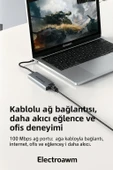 Macbook Pro Air İçin USB Type-C Hub Dönüştürücü 8 in 1 Çoklayıcı - 5