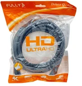 Fully G-507BS Siyah 19+1 Gold Uç V2.0 3 Metre 4K HDMI Kablo thumbnail 1