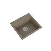 RealStone K004 Olympos 56 Tezgah Üstü Granit Eviye Kapuçino - 2