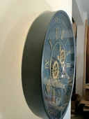 Biev Metal Çarklı Saat Siyah Gold 60 cm - 2