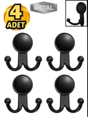 Metal Boncuk Askı Siyah Duvar Tipi – 4’lü thumbnail 1