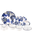 Bambum Flora 35 Parça Bone Porselen Kahvaltı Takımı B3038 - 1