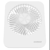 Everest EFN-601 Beyaz 2000mAh 4 Kademeli 4000RPM Hız Metal Ayak Masaüstü Usb Fan - 1