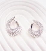 925 Ayar Gümüş (Silver) Kadın Küpe - 1
