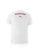 Galatasaray Orijinal Lisanslı Polo Yaka Beyaz Antrenman T-Shirt + Şal Kaşkol Set Hediyelik Ahşap Kutulu - 4