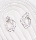 925 Ayar Gümüş (Silver) Kadın Küpe - 1