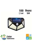MRS SOLAR Hb-100 10lu Paket 100 Led Solar Hareket Sensörlü Güneş Enerjili 3 Mod Solar Duvar Bahçe Kamp Lambası - 7