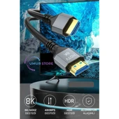 Ultra Yüksek Hızlı 8k HDMI 2.1 Kablo 2 Metre thumbnail 3