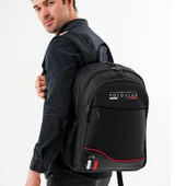 Cambridge Polo 4 Bölmeli Okul Sırt Çantası Siyah (PLCAN2154) thumbnail 1