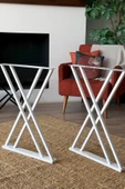 TOLIAHOME Metal Masa Yemek Masası Çalışma Masası Ayağı 2 Adet Ayak 72 Cm Mobilya Ayağı - 1