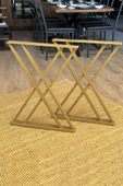 TOLIAHOME Metal Masa Yemek Masası Çalışma Masası Ayağı 2 Adet Ayak 72 Cm Mobilya Ayağı - 2