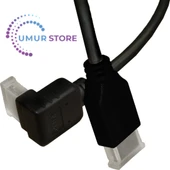 HDMI 2.0 4K Ultra Hd 60 Hz L Tipi Ses ve Görüntü Aktarım Kablosu 1 Metre thumbnail 2