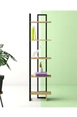 Plus aksesuar Kitaplık Raf Köşe Kitaplık Metal Kitaplık 5 Katlı Raf Kitaplık 185x45x20 - 2
