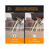 Furndiy Kendinden Yapışkanlı Yuvarlak Keçe 15 mm Siyah 78 Parça - 4