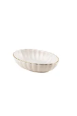 Kütahya Porselen Bone Luz Form Oval Kase Altın File 4 Parça 15cm BNLZF15OKSS220 - 2