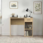 Trendline Çekmeceli Çalışma Masası Florida Meşe 90x75x52 cm (GxYxD) - 2