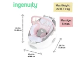 Ingenuity Titreşimli, Oyuncak Barlı ve Sesli, 0-6 Ay Ana Kucağı Pink - 4