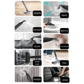 Mieco Stella Deluxe  5 Bar/ 2100W / Çok Fonksiyonlu 20 Parça Buharlı Temizleme Makinası - Beyaz thumbnail 3