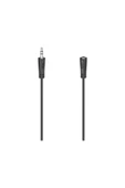 Hama Hm.200724 3.5mm - 3.5mm Soket Stereo 3m Ses Kablosu Siyah thumbnail 2