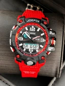 Joefox Digital Ve Analog Çiftlere Özel 2 Yıl Garantili 3 Atm Suya Dayanıklı Çift Kol Saati JE.CFT.05 thumbnail 5