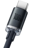 Baseus Crystal Shine 100w Usb To Type-c Hızlı Şarj Kablo 1.2 Mt (siyah) - 2
