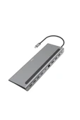 Hama USB-C Hub, Stand, 10 port 4xUSB-A,2xUSB-C,HDMI,LAN - 1