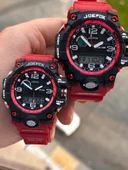 Joefox Digital Ve Analog Çiftlere Özel 2 Yıl Garantili 3 Atm Suya Dayanıklı Çift Kol Saati JE.CFT.05 thumbnail 1