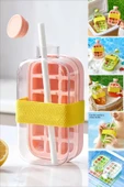 Tilbe Home Yeni Nesil Pipetli Buz Kalıbı Büyük Matara Buz Kalıbı Su Şişesi Kapaklı Taşınabilir Buz Küpü 800ml - 1