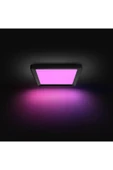Philips Hue Tento Siyah Sıva Üstü RGB Akıllı LED Panel Tavan Armatürü 30x30cm 1340 Lumen - 4