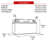 BS BATTERY BTX7L-BS Motosiklet Aküsü thumbnail 2