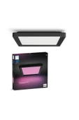 Philips Hue Tento Siyah Sıva Üstü RGB Akıllı LED Panel Tavan Armatürü 30x30cm 1340 Lumen - 1