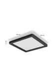 Philips Hue Tento Siyah Sıva Üstü RGB Akıllı LED Panel Tavan Armatürü 30x30cm 1340 Lumen - 3